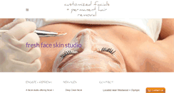 Desktop Screenshot of freshfaceskinstudio.com
